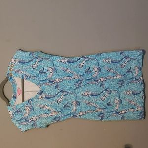 Lilly Pulitzer Mermaid Print Dress Small